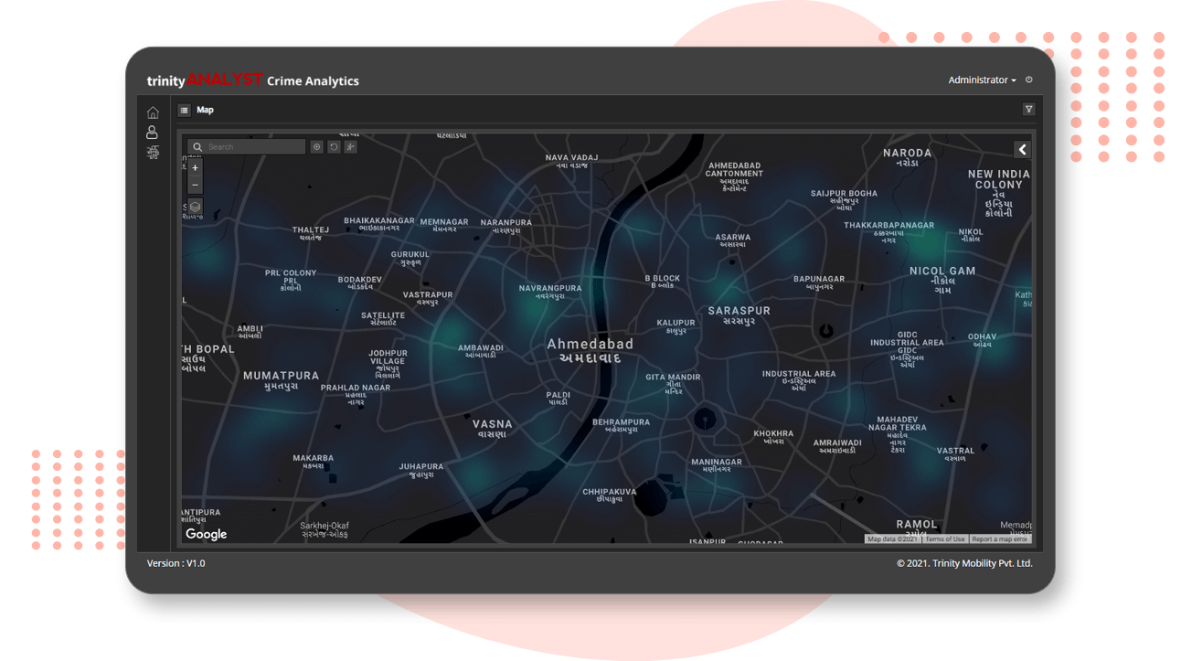 crime analytics user interface